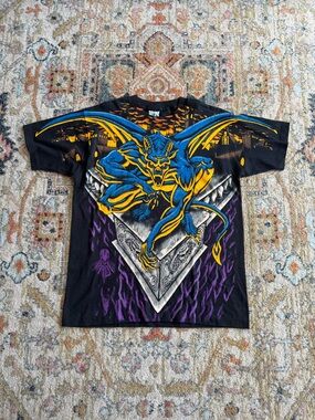 Vintage Liquid blue Gargoyle aop